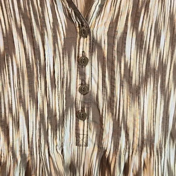 Catherines plus size 3X cotton brown top - Picture 6 of 9